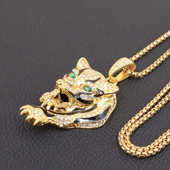 GYPSY STONE STATEMENT FASHION NECKLACE - Picture 14 of 14